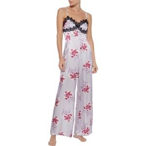 Morgan Lane Silk Jumpsuit Sleepwear Loungewear